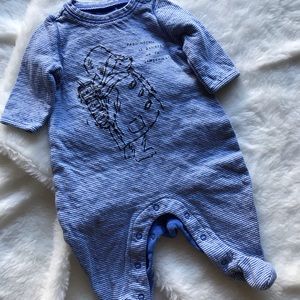 paddington bear baby sleepsuit